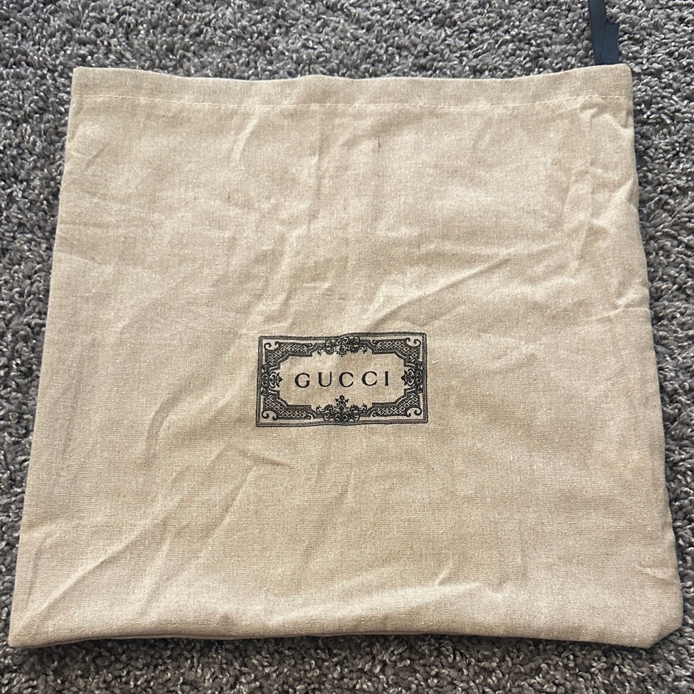 Gucci Tan Fabric dust Bag with Logo